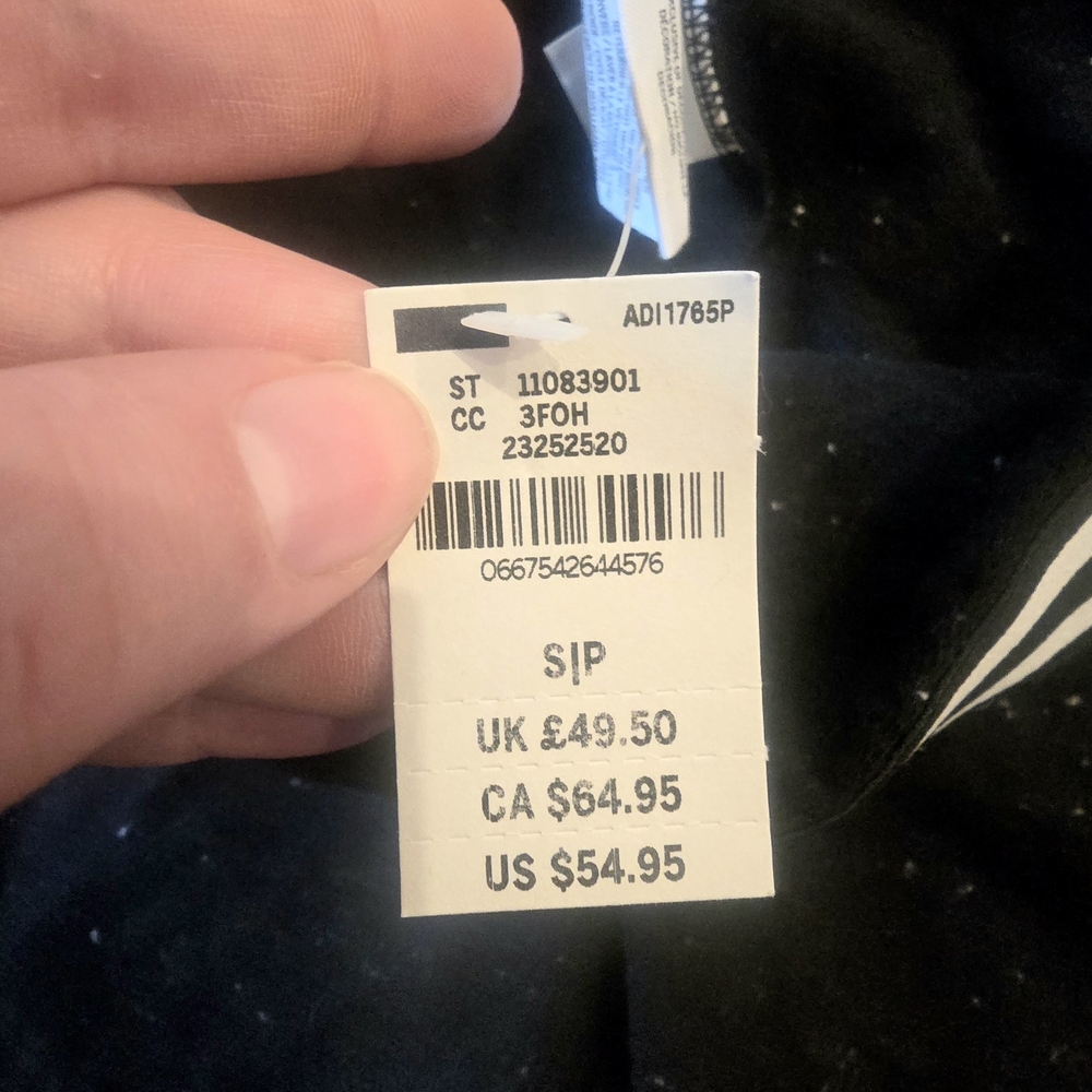 PINK Victoria's Secret Black Joggers with White Accents - Picture 5 of 9